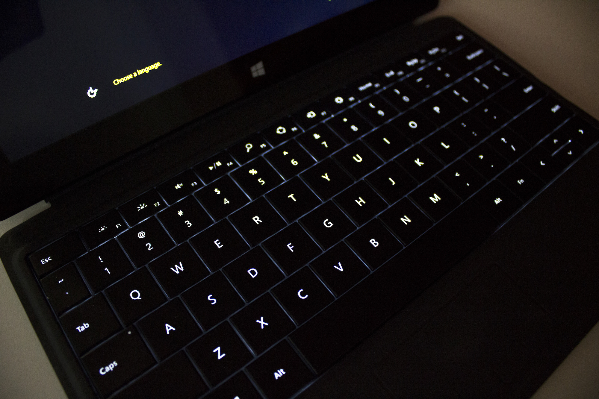 Surface Laptop Go 2 Backlit Keyboard